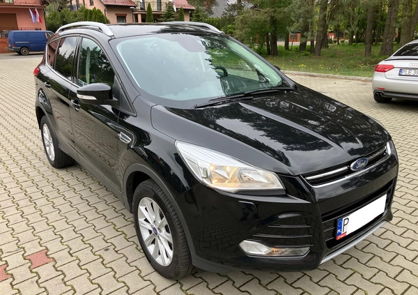 Ford Kuga cena 53800 przebieg: 222600, rok produkcji 2015 z Leszno małe 352